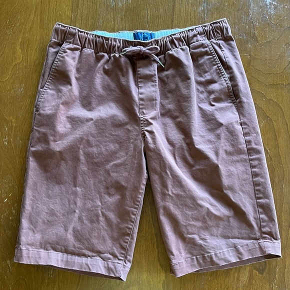 Even Tide Chino Drawstring 11” Shorts men’s size 33 cotton brown casual - Picture 1 of 8